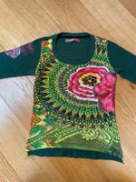 Pullover DESIGUAL Grün Bunt Blume Glitzersteine Gr. S Leipzig - Altlindenau Vorschau