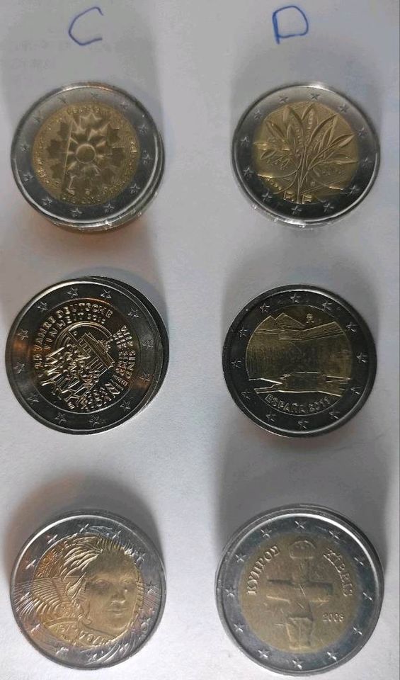 2€ 1€ Euro Münze Sammlung Gedenkmünze in Offstein