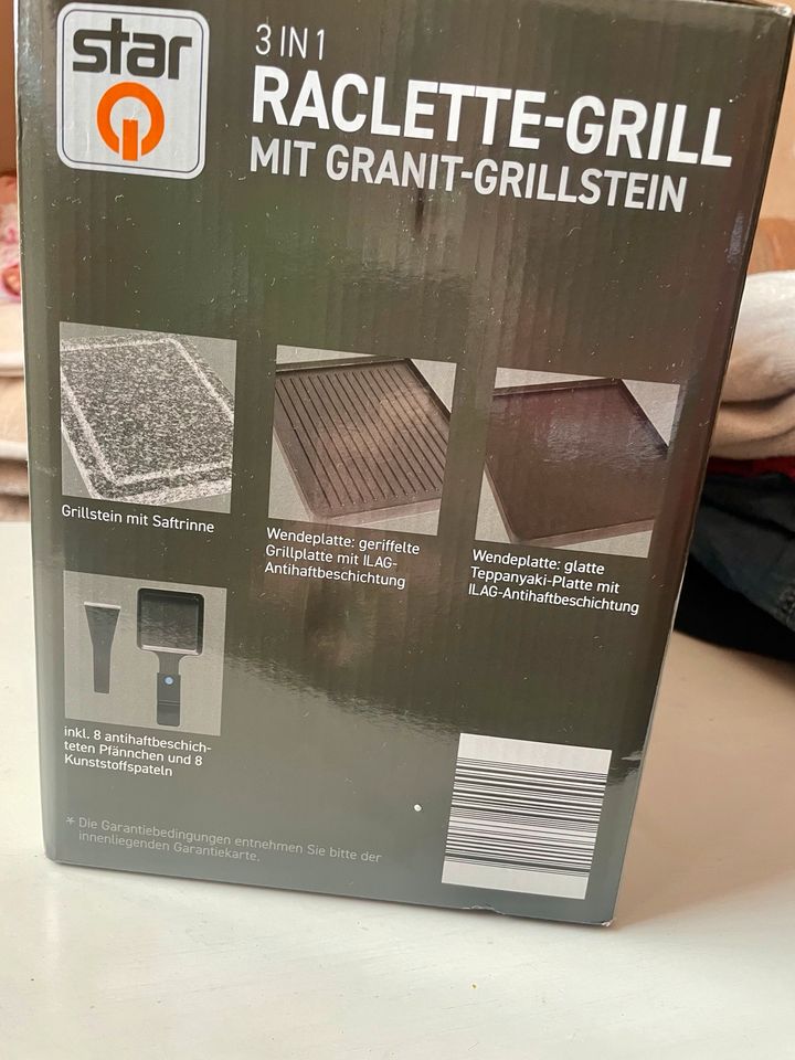 NEU Raclette Grill 3 in 1 von STAR, mit Granitstein in Illingen