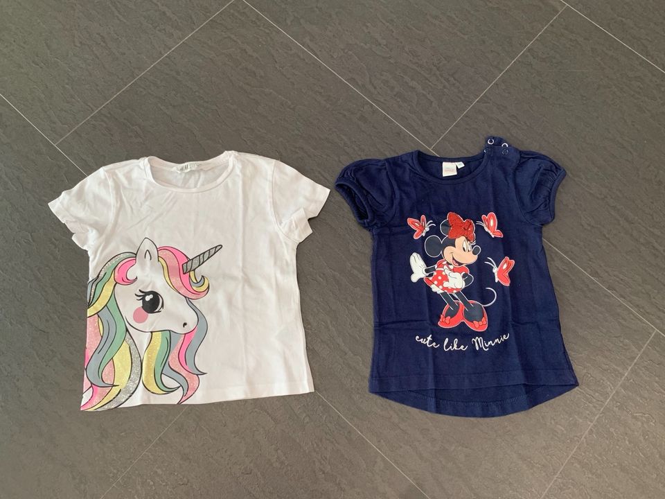 Mädchen T-Shirt, Minnie Mouse, Einhorn Gr. 92 in Rodgau