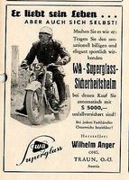 Wilhelm Anger Traun "Helm" Werbeanzeige -Reklame-Anzeige 1956 Baden-Württemberg - Steinen Vorschau