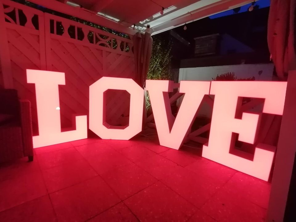 XXL Buchstaben Hochzeit in Haltern am See