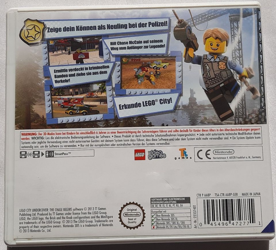 LEGO CITY UNDERCOVER - NINTENDO 3DS in Schöningen