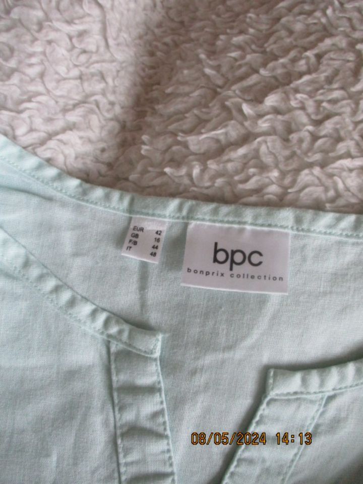 Schöne BPC Leinen Sommer Bluse,42,mint,Neu in Ottobrunn