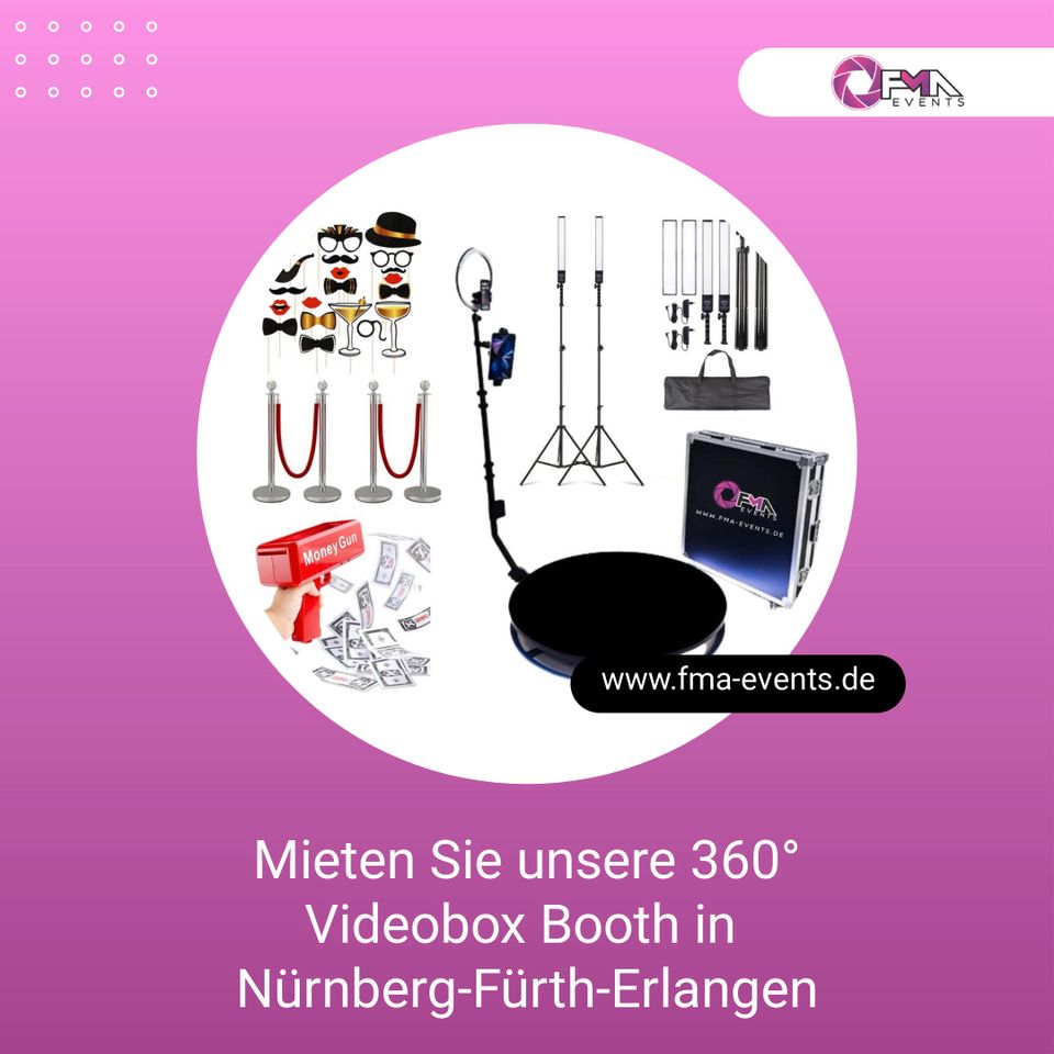 360 grad Video/Photo -Booth/Spinner für ihre Event/Hochzeit/Party in Nürnberg (Mittelfr)