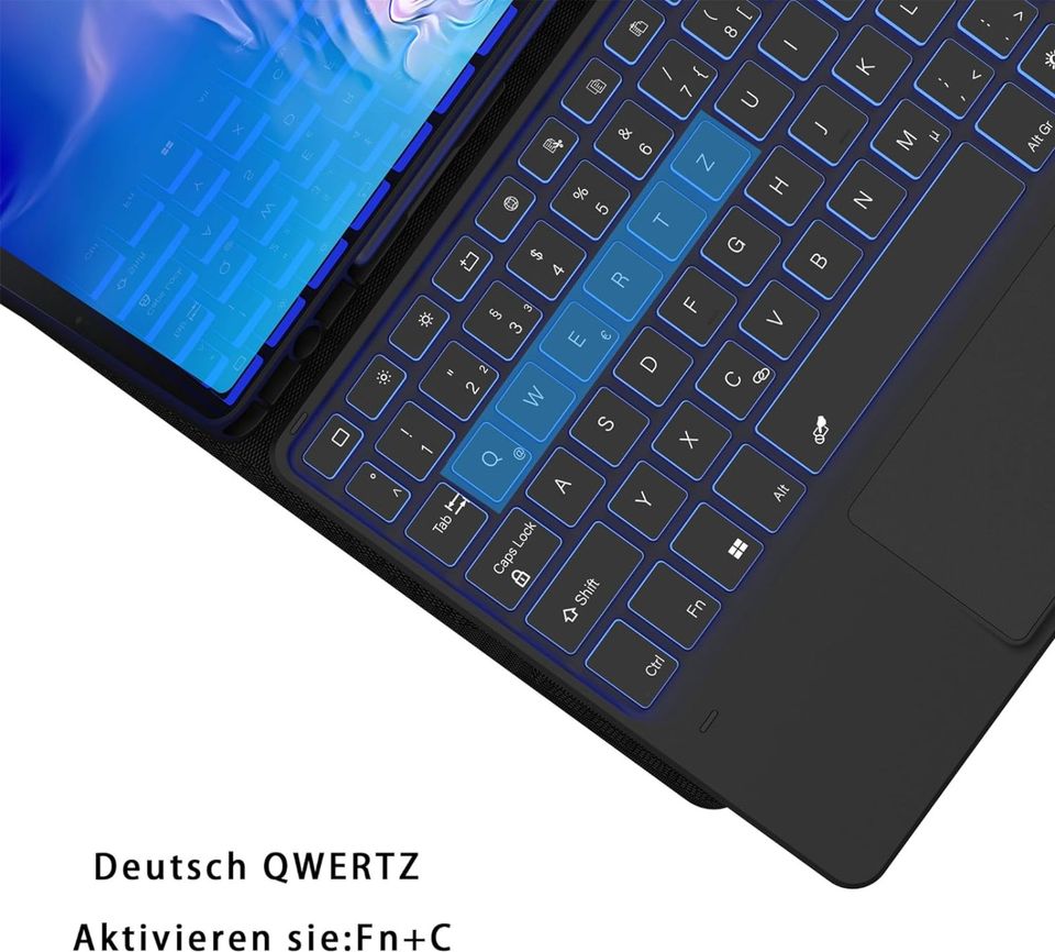 ROOFEI Galaxy Tab S9 Hülle mit Tastatur: 11 Zoll Galaxy Tab S9 Ab in Idstein