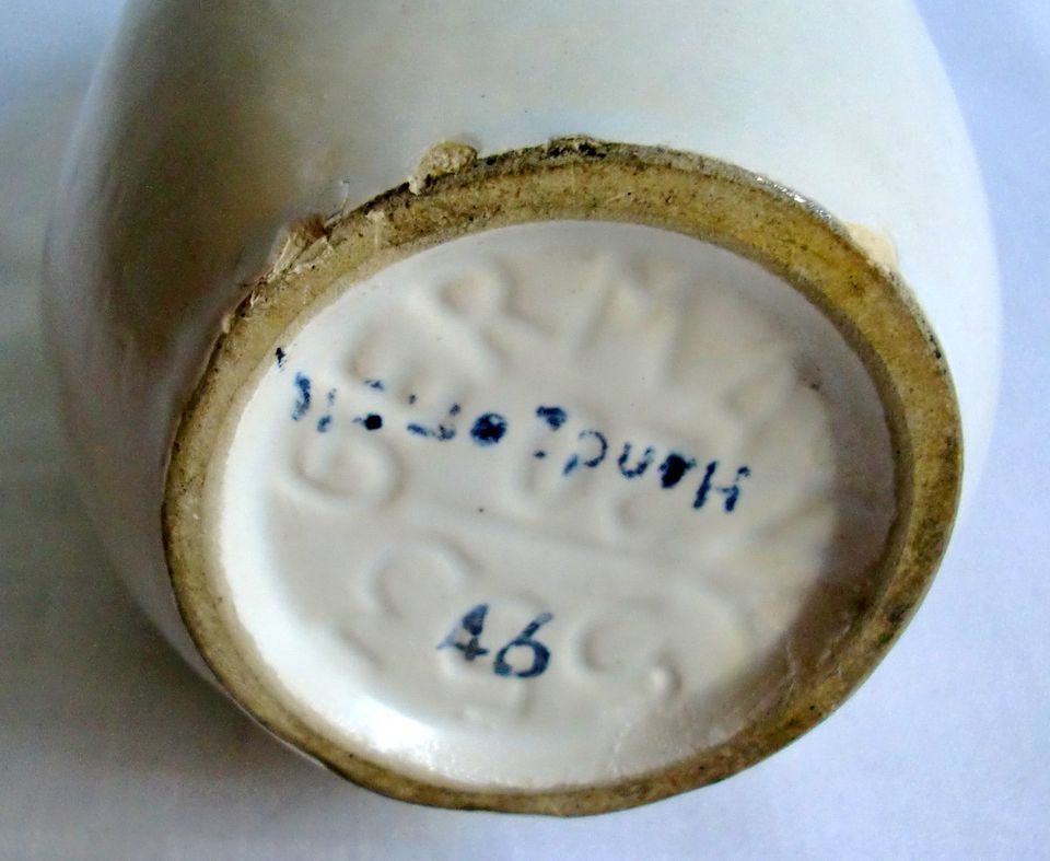 Blumenvase BAY Keramik 553-20 von 1960 **ITALIEN-Motiv** handgem. in Hainichen