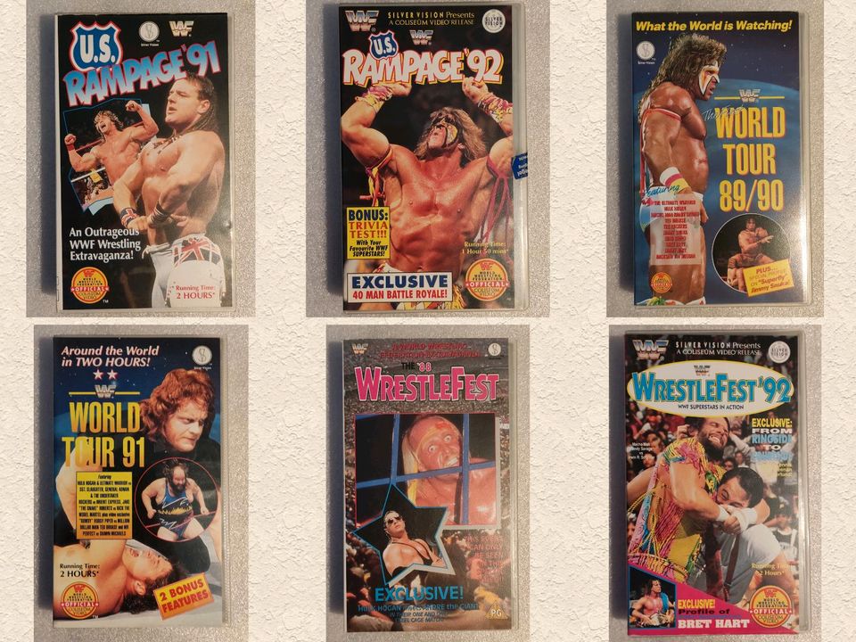 WWF VHS Kassetten - WWE Wrestling Video in Schwarzenberg (Erzgebirge)