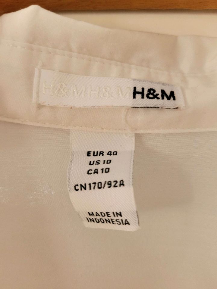 weiße Bluse, H&M in Rottenburg am Neckar