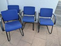 4 x Besprechungsstuhl / Konferenzstuhl Trendoffice Blau / Freisch Baden-Württemberg - Gerstetten Vorschau