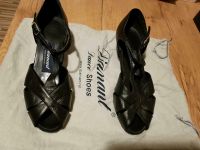 Tanzschuhe (zehenoffene Sandalette), Leder, schwarz Nordrhein-Westfalen - Kempen Vorschau