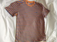 Timberland Herren T-Shirt Shirt L Slim Fit Gestreift Orange Blau Berlin - Schöneberg Vorschau