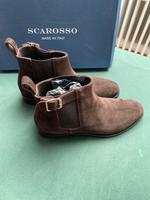 scarosso - braune leder damen chelsea boots gr. 39,5 Hessen - Kelkheim Vorschau