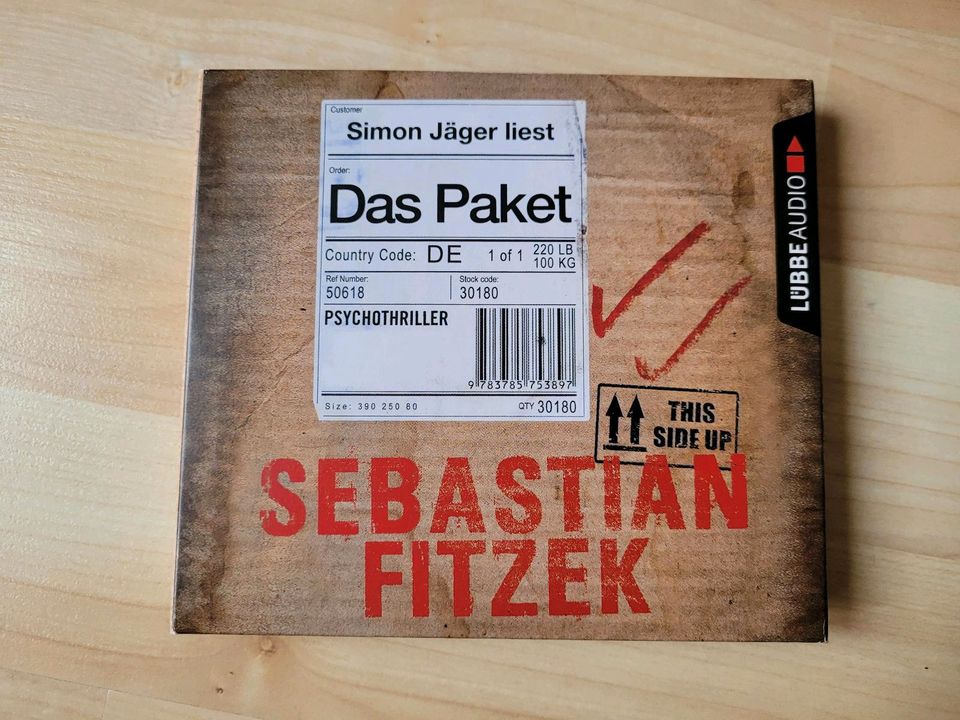 Das Paket Sebastian Fitzek Hörspiel CD Psychothriller Simon Jäger in Niddatal