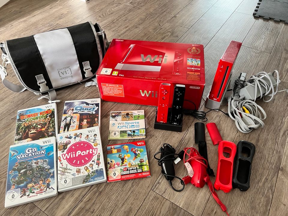 Nintendo Wii Super Mario Bros Edition inkl Spiele und Zubehör in Harsewinkel
