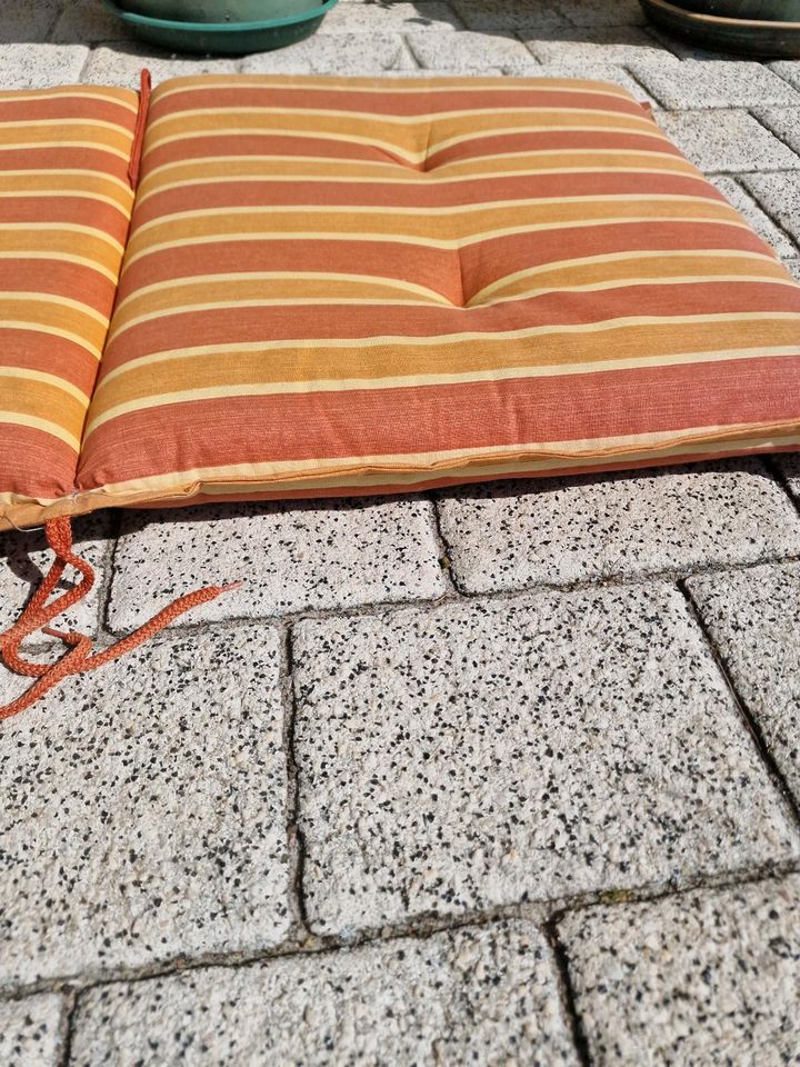 Sitzauflage Gartenstuhl gelb Orange 120 x 50 x 8 in Rostock