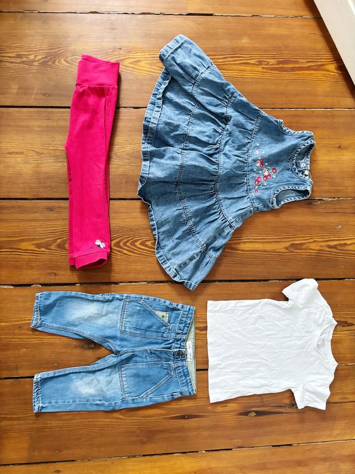 Esprit zara Kleid gr 92 Jeans Shirt Hose pink set Paket in Berlin