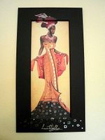 Leon Wells "wonderful african" H:85xB:45 cm Afrika Frau im Bild Altona - Hamburg Othmarschen Vorschau
