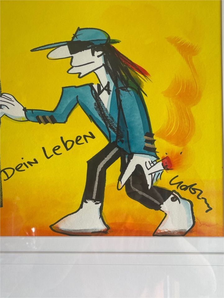 "Mal Dir Dein Leben"      Originalgemälde Udo Lindenberg UNIKAT in Mosbach