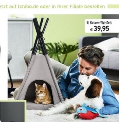 Verkauft KatzenTipi Katzenhöhle Tchibo grau Top! in Bad Liebenstein