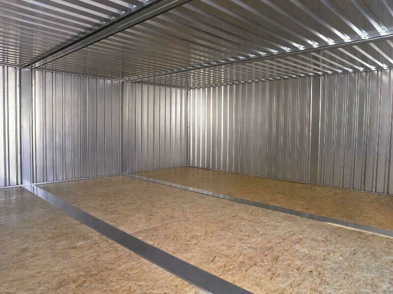 4x4m Container-Combination Materiallager Lagerhalle mit Doppeltür in Stuttgart