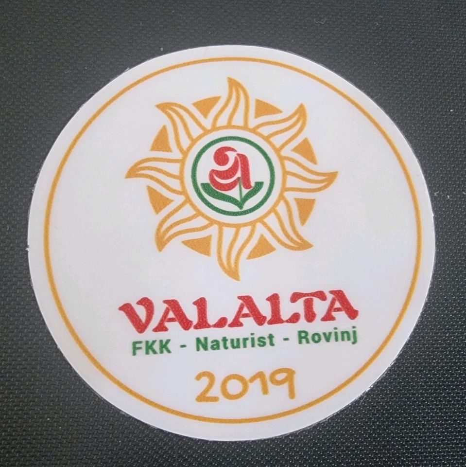 Aufkleber Valalta FKK Naturist Rovinj 2 Motive 2019 50 Jahre in Salem