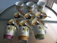 6 Tassen mit Löffeln und Untentassen Porzellan Bayern - Aichach Vorschau
