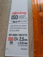 Schriftschablone DIN 6776 ISO 3098/I Bk 2,5 mm Berlin - Wilmersdorf Vorschau