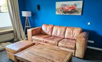 3er Leder Couch + Hocker Büffelleder Cognac Kreis Pinneberg - Quickborn Vorschau