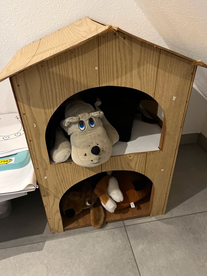 Hundehütte Kinderspielzeug, 70 x 50 x 57 cm, für Hundekuscheltier in Gengenbach