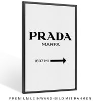 Prada text , Luxusmodemarke Wandbild , Leinwand mit Rahmen , Deko Stuttgart - Stuttgart-Ost Vorschau