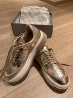 Sportlicher Damen Schuhe (Sneaker) Echtleder Gr.40 beige/gold Nordrhein-Westfalen - Herten Vorschau