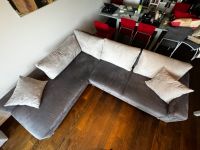 Ecksofa / Couch Alcantara-grau mit Hocker "Candy Trento" Beuel - Holzlar Vorschau