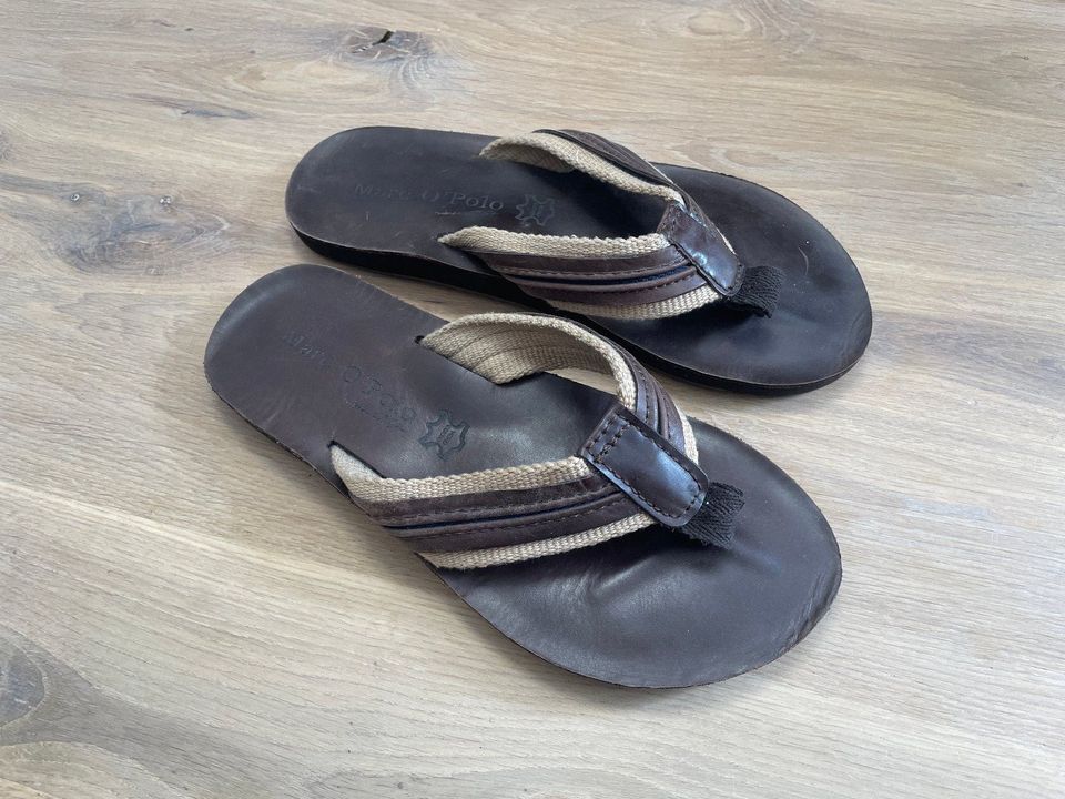 Marc o Polo Herren Flipflops Schlappen Sandalen Schuhe Leder 42 in Oelde