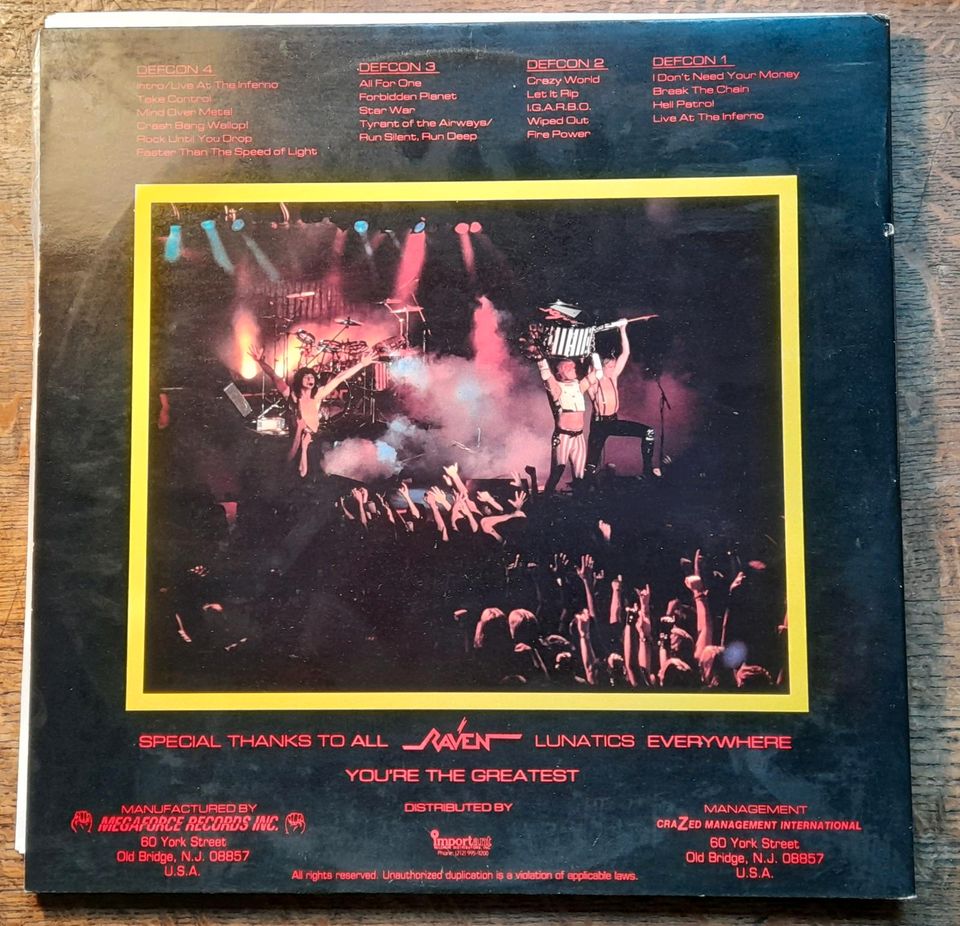 Raven - live 2Lp us Press heavy metal vinyl in Nürnberg (Mittelfr)