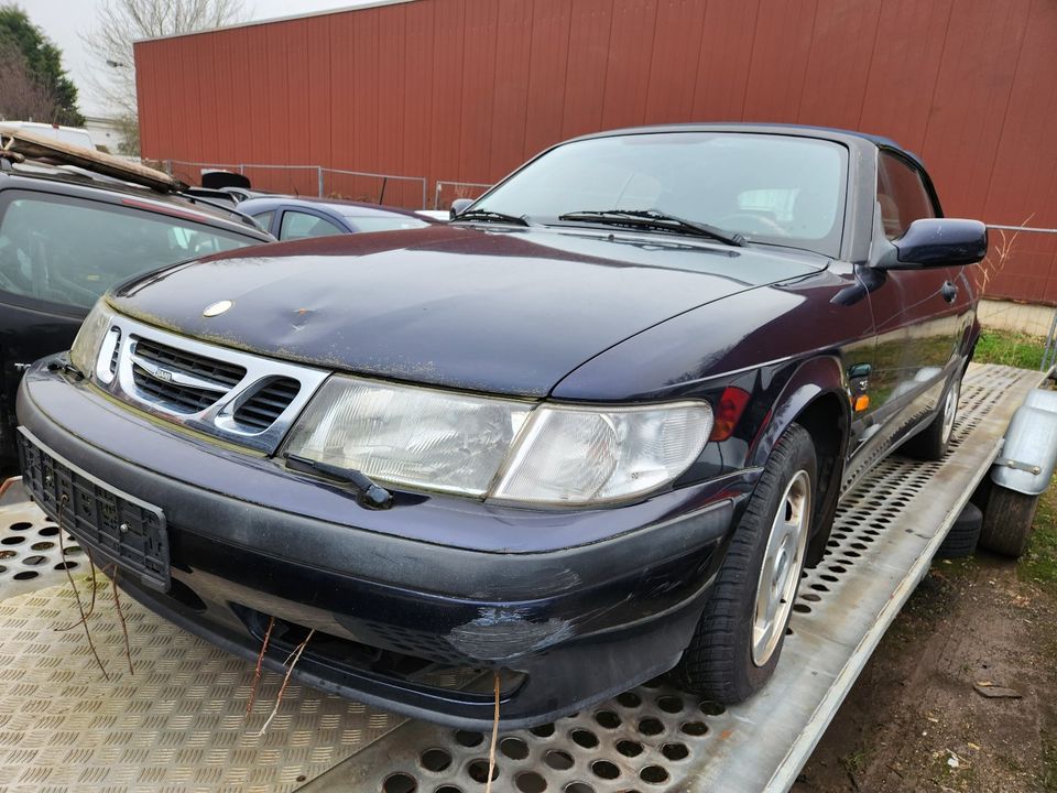 Schlachtfest! Saab 9-3 Cabrio 2,0 Automatik Leder 2006 blau in Eschweiler