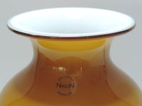 Carlo Nason  Murano Glas Vase, orange/weiß Niedersachsen - Sottrum Vorschau