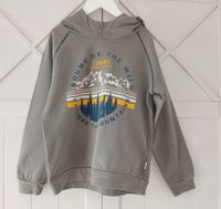 ** Cooles Lamino Sweatshirt Hoodie ** Grau mit Aufdruck, Gr. 122 Hamburg-Nord - Hamburg Ohlsdorf Vorschau