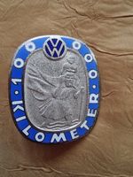 VW 100.000 km Vintage Plakette / Emblem / Car badge Hessen - Lorsch Vorschau