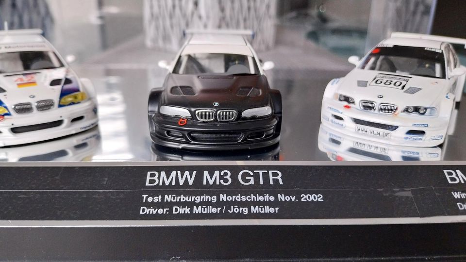 3x BMW M3 GTR 2001 - 2004 ALMS, Test & VLN Sieg Unikat 1.43 in Walluf