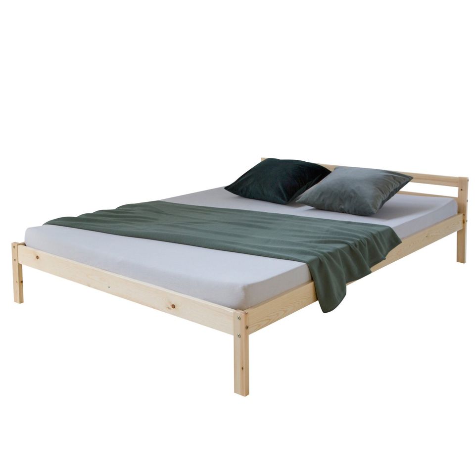 Bett Holzbett Futonbett Doppelbett Holz Natur 140x200 NEU 058-Mü in München