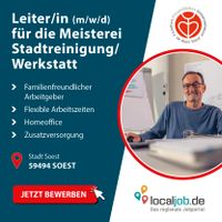 Leiter/in (m/w/d) für die Meisterei Stadtreinigung/ Werkstatt in Soest gesucht | www.localjob.de Nordrhein-Westfalen - Soest Vorschau