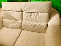 Weißes Leder Sofa, 2 Sitzer, gut erhalten Dresden - Leuben Vorschau