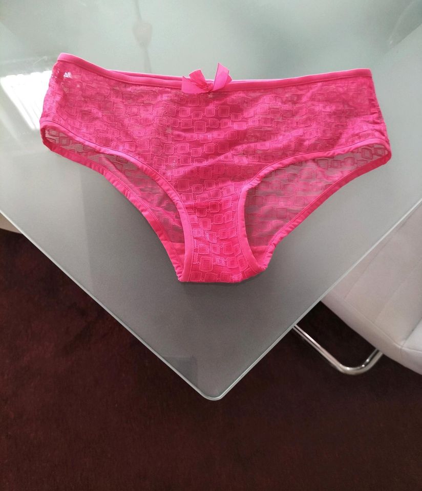 Panties Hipster pink rosa fuchsia knallpink neon Geomuster neon in Schwieberdingen