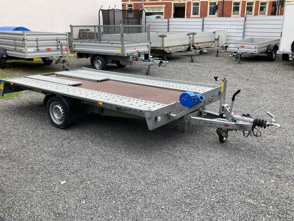 Fahrzeugtransport-Anhänger mieten - Nr.:12 / 3,50x2,00m - 1800kg in Wilkau-Haßlau