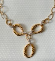 Neu Ricarda M Kette Collier Strass Vergoldet Gold Schmuck Edel München - Au-Haidhausen Vorschau