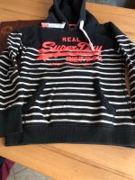 Superdry Sweatshirt Hoodie dunkelblau Maritim GR.S Neuwertig!! Niedersachsen - Nienstädt Vorschau