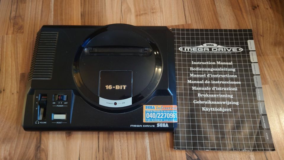 SEGA Mega Drive komplett + 7 Spiele in Königs Wusterhausen