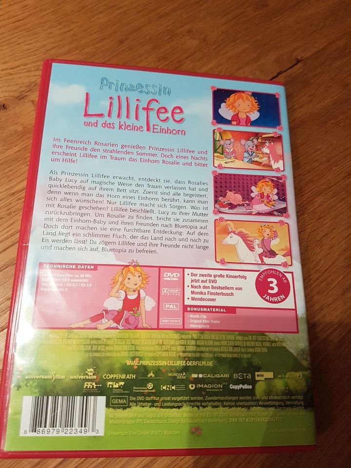 2x Prinzessin Lillifee-DVDs in Dörentrup