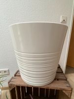 2x Ikea Übertopf Muskot weiß 32cm Niedersachsen - Stadland Vorschau